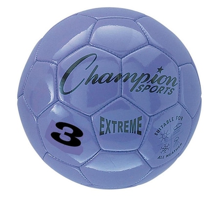 Champion Sports 3 Size Extreme Series Soccer Ball - Purple CHSEX3PR